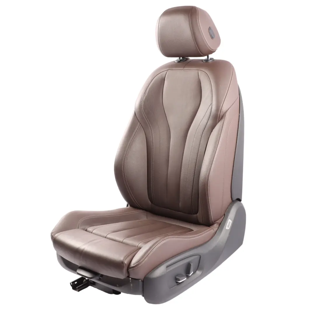  Front Seat BMW X5 F15 X6 F16 M Sport Left N/S Heated Memory Leather Dakota Mokka - SKU 7411451-1 - Part number 7411451