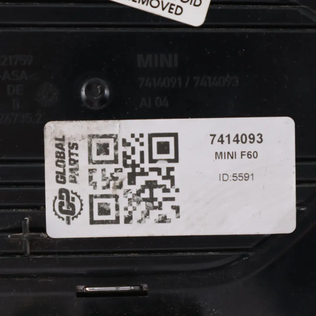 Nakładka Błotnika Lewy Przód do Mini F60 o numerze 7414093 Mini F60 Nakładka Błotnika Lewy Przód - SKU 7414093 - Numer Części 7414093