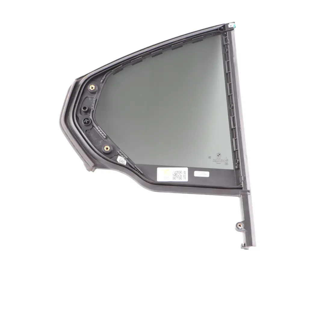 Quarter Window Glass Side Door Rear Left N/S AS3 Black to BMW G20 with Part number 7425087 BMW G20 Quarter Window Glass Side Door Rear Left N/S AS3 Black - SKU 7425087 - Part number 7425087