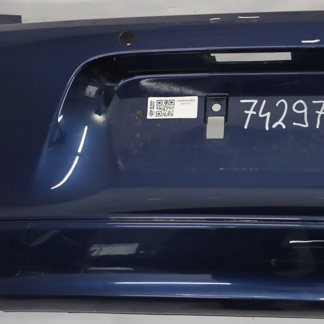 BMW F20 F21 LCI Bumper Rear Trim Panel Covering Mediterranean Blue - C10 - SKU 7429752-MED - Part number 7429752