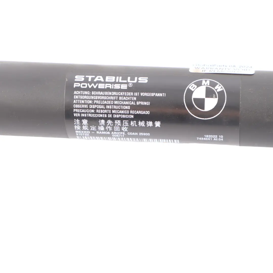 Tail Gate Boot Lid Left N/S Electric Spindle Drive Strut to BMW X5 F15 Rear with Part number 7434041 BMW X5 F15 Rear Tail Gate Boot Lid Left N/S Electric Spindle Drive Strut - SKU 7434041 - Part number 7434041