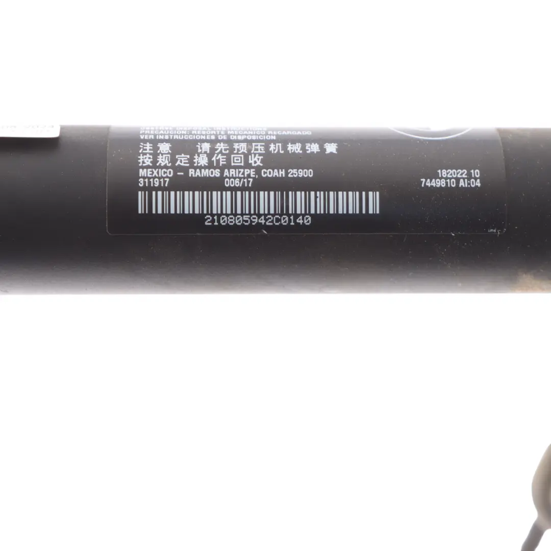 Tail Gate Boot Lid Right O/S Electric Spindle Strut to BMW X5 F15 Rear with Part number 7449810 BMW X5 F15 Rear Tail Gate Boot Lid Right O/S Electric Spindle Strut - SKU 7449810 - Part number 7449810