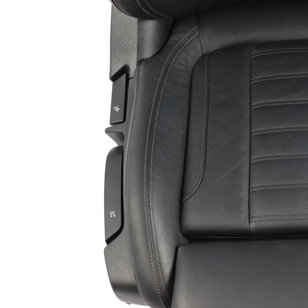 Front Seat Sport Heated Right O/S Leather Vernasca Black Gray Threads to BMW X3 G01 with Part number 7472486 BMW X3 G01 Front Seat Sport Heated Right O/S Leather Vernasca Black Gray Threads - SKU 7472486 - Part number 7472486