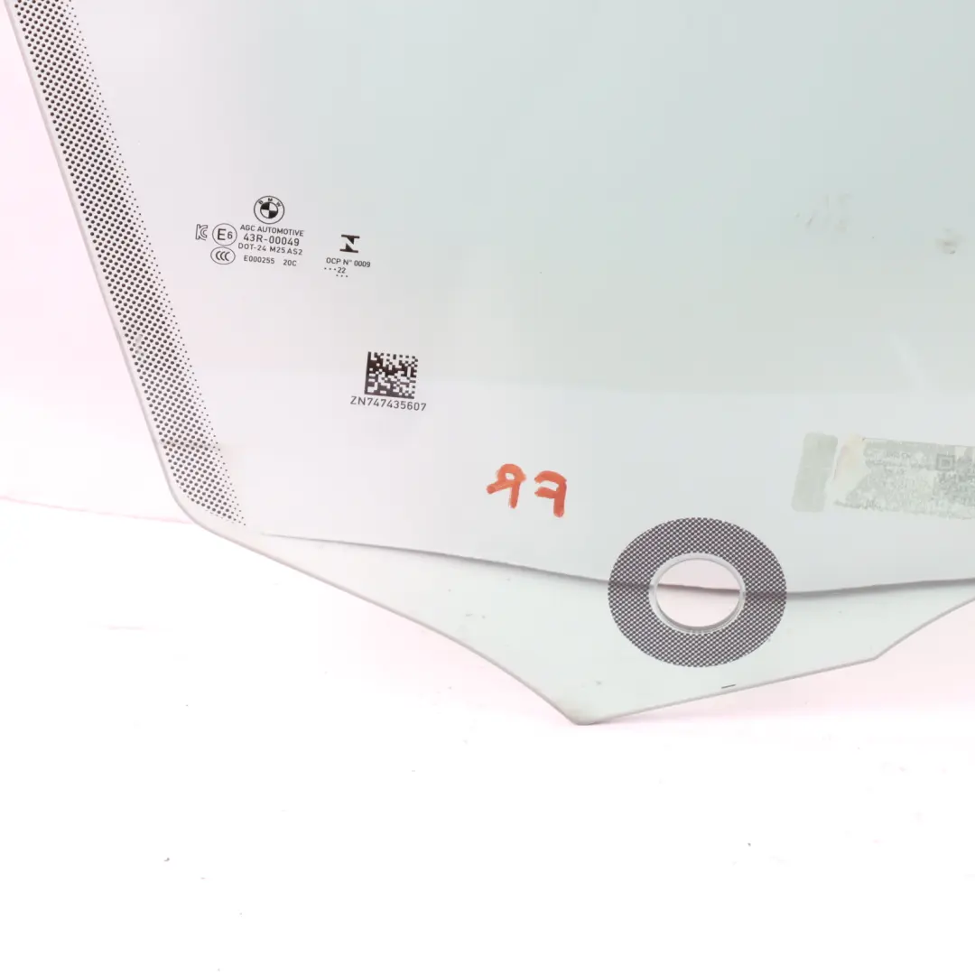 BMW F44 Side Window Glass Front Right O/S Green AS2 - SKU 7474356 - Part number 7474356