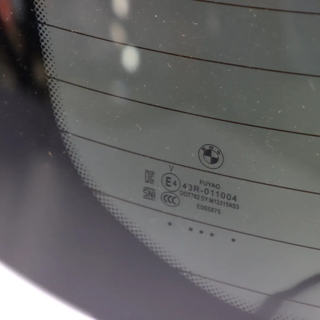 Trunk Lid Glass Window Sun Protection SSG AS3 Green to BMW X3 G01 Rear with Part number 7483080 BMW X3 G01 Rear Trunk Lid Glass Window Sun Protection SSG AS3 Green - SKU 7483080 - Part number 7483080