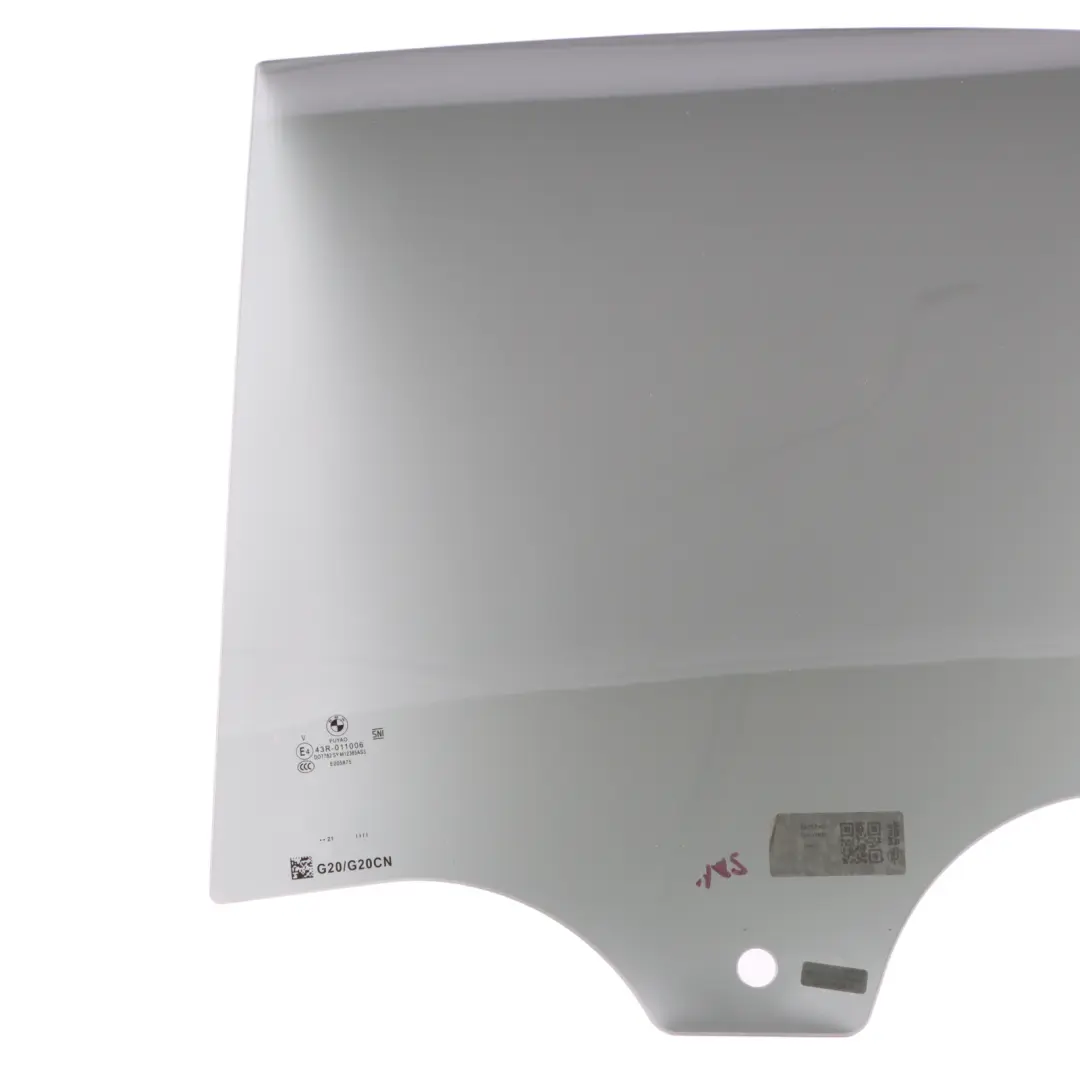 Window Glass Door Rear Left N/S Side SSG AS3 Black to BMW G20 with Part number 7497105 BMW G20 Window Glass Door Rear Left N/S Side SSG AS3 Black - SKU 7497105 - Part number 7497105