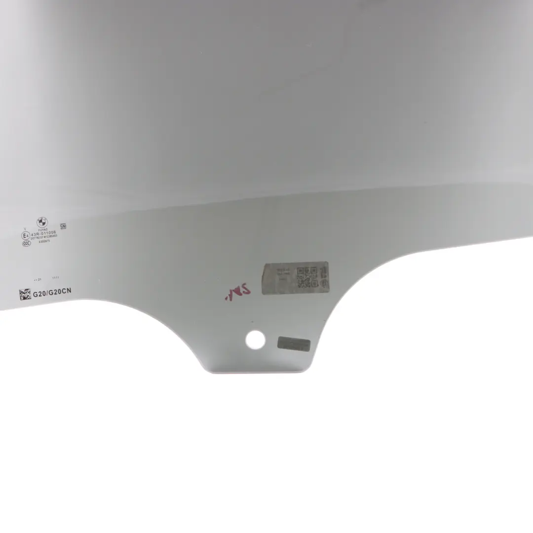 BMW G20 Window Glass Door Rear Left N/S Side SSG AS3 Black - SKU 7497105 - Part number 7497105