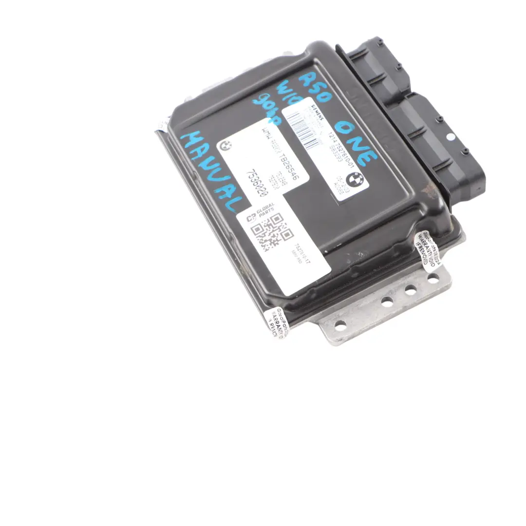 90HP Engine ECU Control Unit Module DME Manual to MINI One R50 W10 with Part number 7527610 MINI One R50 W10 90HP Engine ECU Control Unit Module DME Manual - SKU 7527610-17 - Part number 7527610