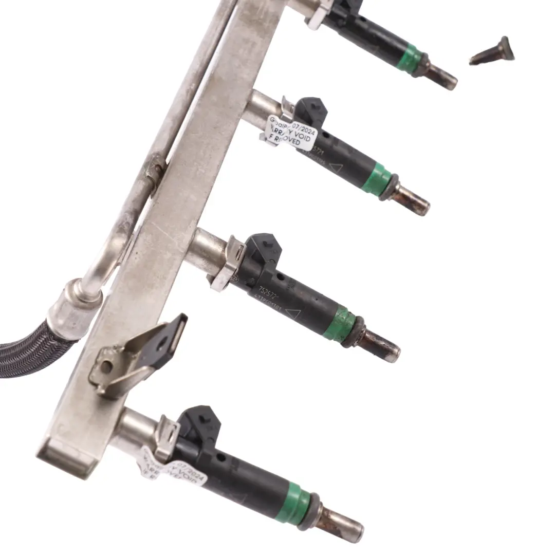 BMW X5 E53 4.4i N62 Petrol Fuel Injectors Injection Rail Line Pipe - SKU 7558198 - Part number 7558198