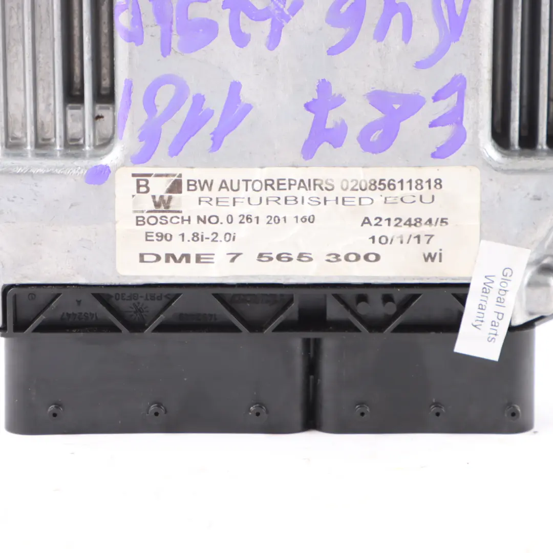 N46 129HP ECU Kit DME + CAS2 + Key Automatic to BMW E87 E90 E91 118i 318i with Part number 7565300 BMW E87 E90 E91 118i 318i N46 129HP ECU Kit DME + CAS2 + Key Automatic - SKU 7565300-20 - Part number 7565300