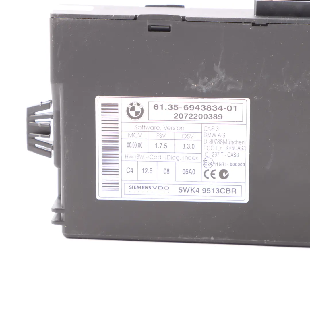 BMW E90 E91 E92 N52N 325i 218HP ECU Silnika DME CAS3 Klucz Automat - SKU 7577068-2 - Numer Części 7577068