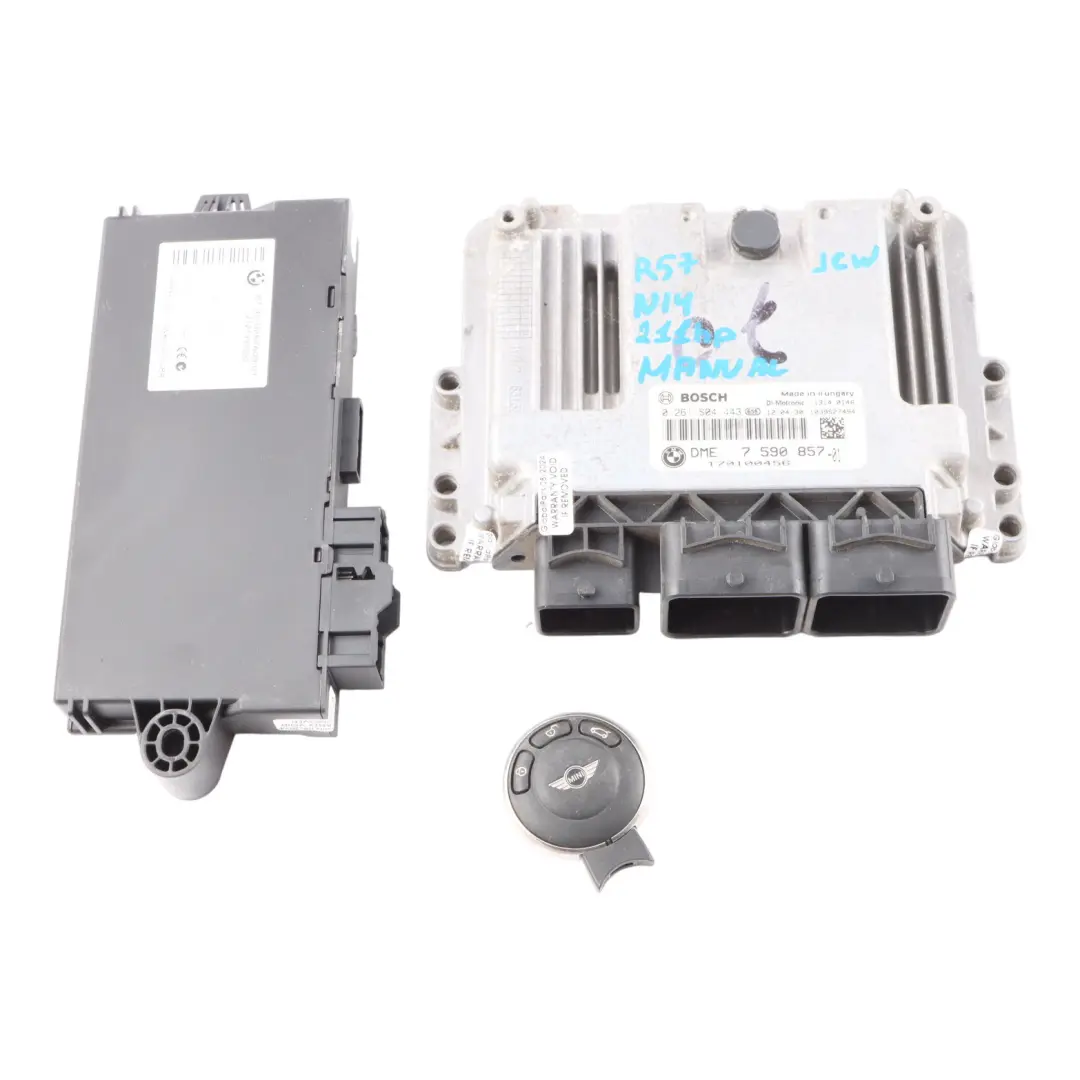 211HP Engine ECU Kit DME CAS3 Key Manual to Mini Cooper S JCW R56 N14 1.6 with Part number 7590857 Mini Cooper S JCW R56 N14 1.6 211HP Engine ECU Kit DME CAS3 Key Manual - SKU 7590857-2 - Part number 7590857