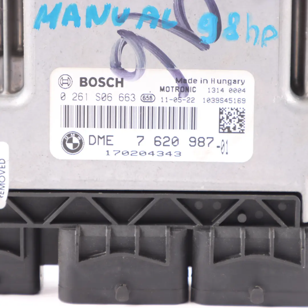 98HP Engine ECU Kit DME CAS 3 + Keys Manual to Mini One R55 R56 LCI N16 1.6 with Part number 7620987 Mini One R55 R56 LCI N16 1.6 98HP Engine ECU Kit DME CAS 3 + Keys Manual - SKU 7620987-4 - Part number 7620987