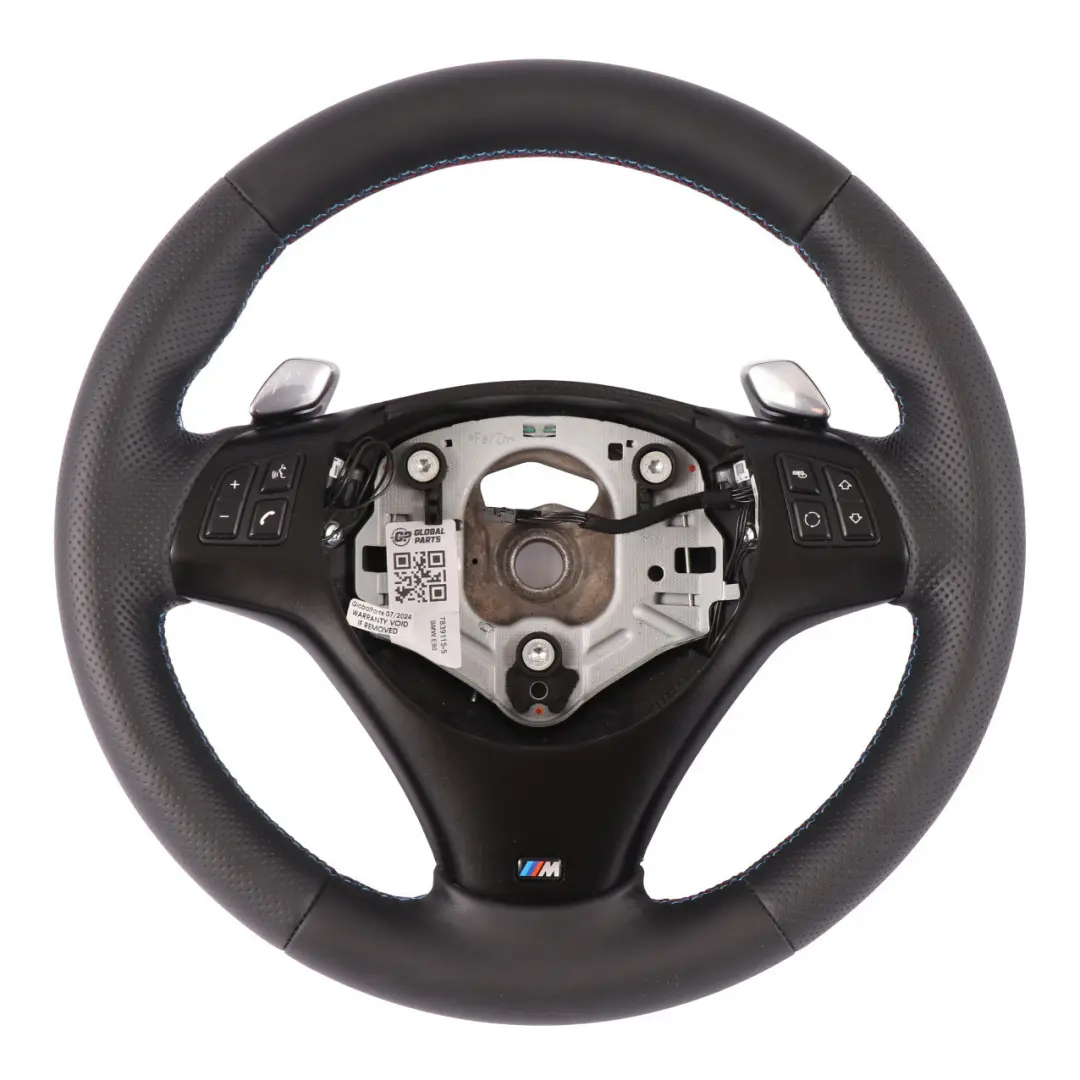 BMW E81 E87 E90 E91 E92 NEU Schwarz Leder M-Sport Dickes Lenkrad Paddelschieber - SKU 7839115-5 - Teilenummer 7839115