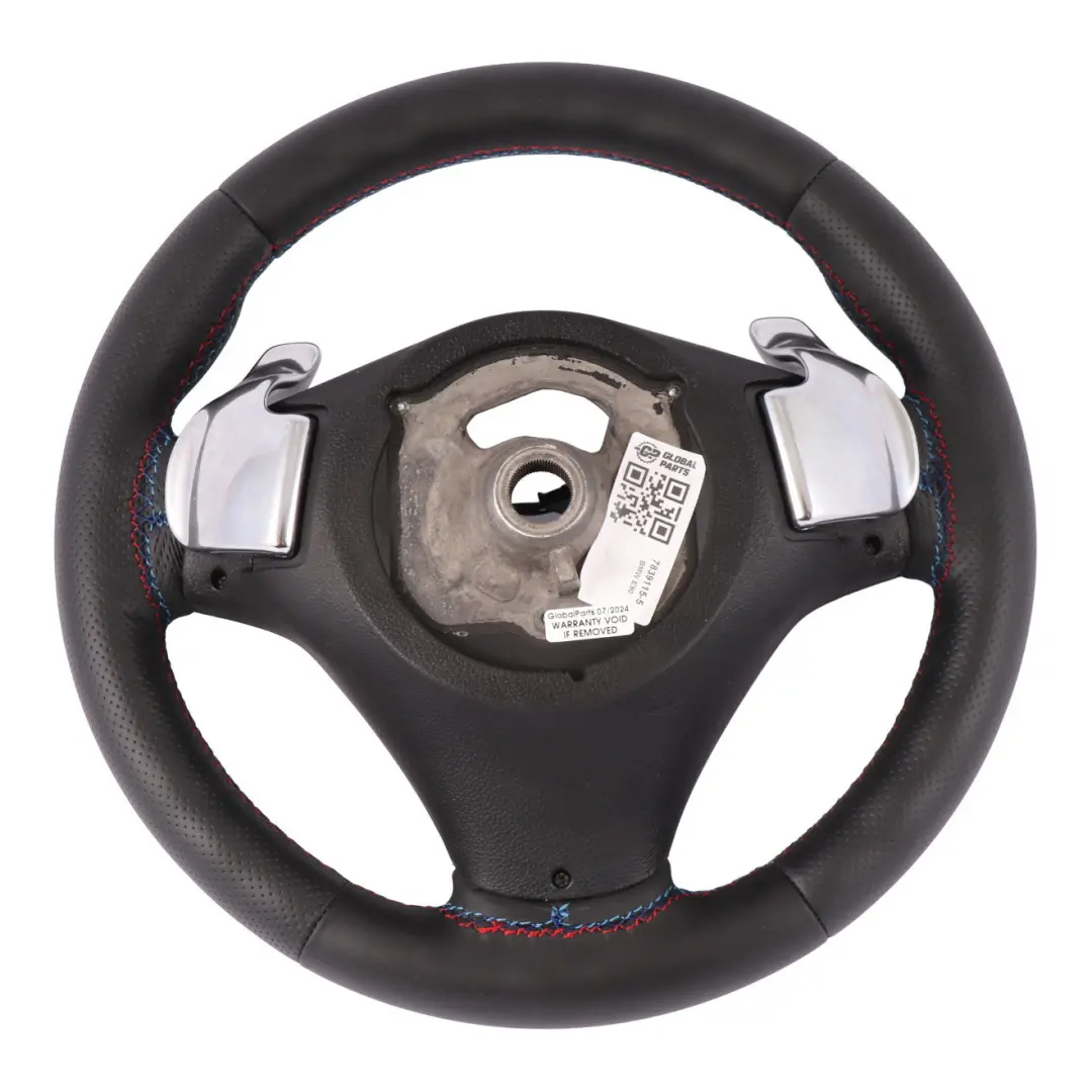 BMW E81 E87 E90 E91 E92 NEU Schwarz Leder M-Sport Dickes Lenkrad Paddelschieber - SKU 7839115-5 - Teilenummer 7839115