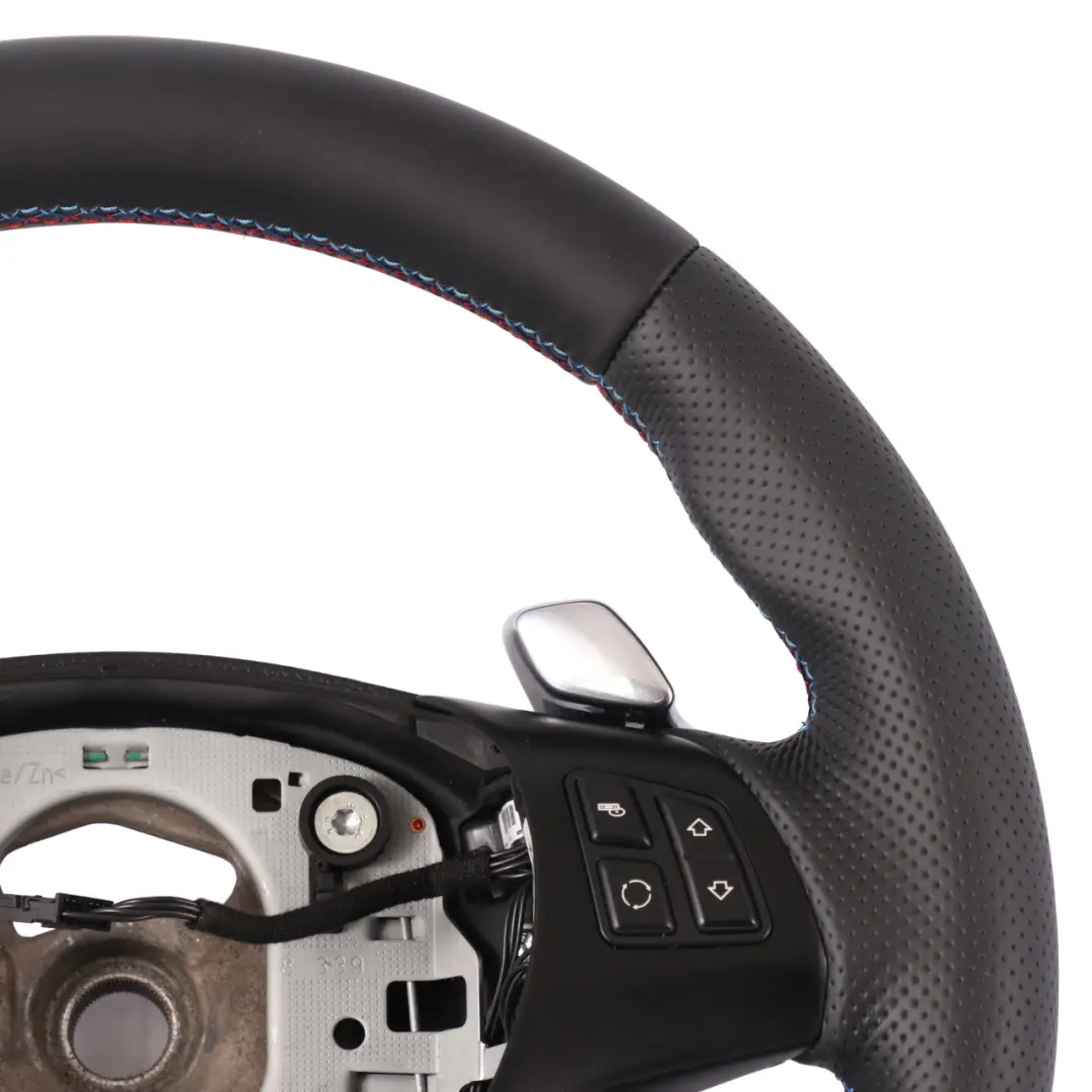 NUEVO cuero M-Sport grueso volante Paddle Shift para BMW E87 E90 E91 E92 E93 con número de pieza 7839115 BMW E87 E90 E91 E92 E93 NUEVO cuero M-Sport grueso volante Paddle Shift - SKU 7839115-5 - Número de pieza 7839115