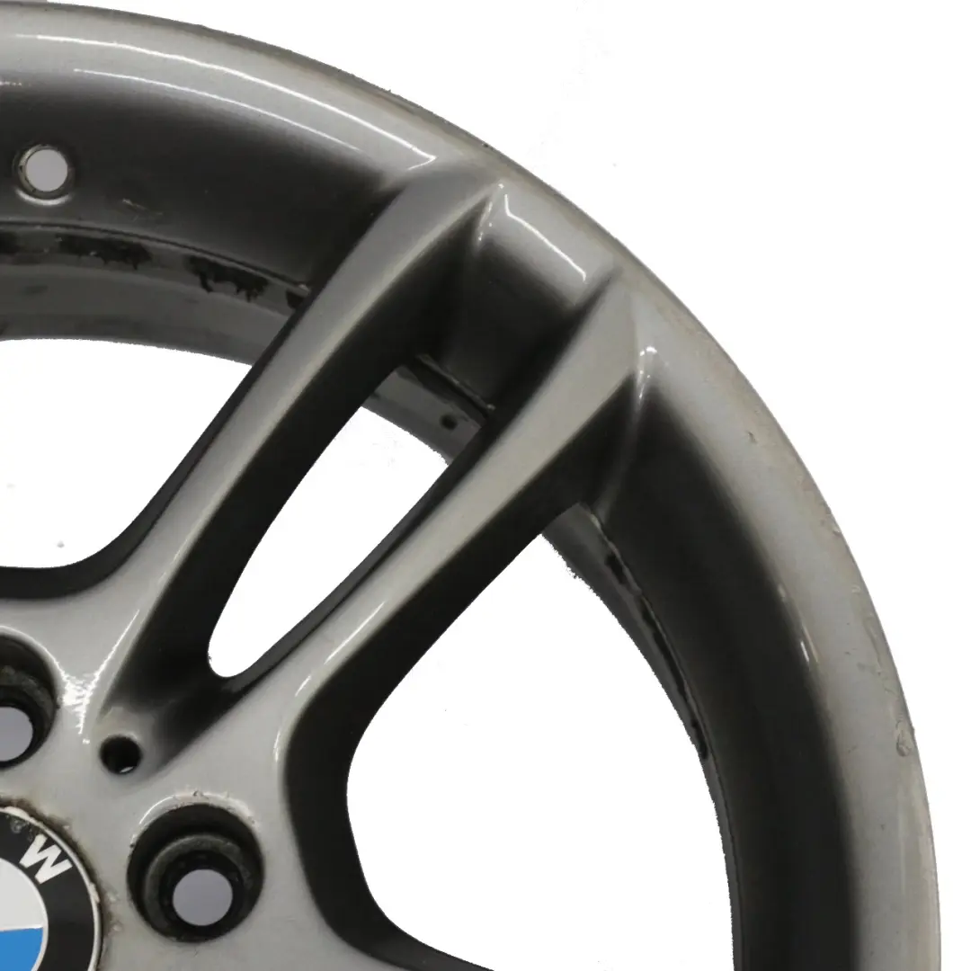 Grey Rear Alloy Wheel Rim 18" 8,5J ET:52 M Double Spoke 261 to BMW E81 E87 with Part number 7842608 BMW E81 E87 Grey Rear Alloy Wheel Rim 18" 8,5J ET:52 M Double Spoke 261 - SKU 7842608-1 - Part number 7842608