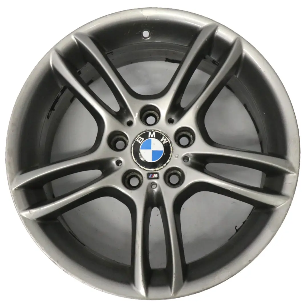 BMW E81 E87 Grey Rear Alloy Wheel Rim 18" 8,5J ET:52 M Double Spoke 261 - SKU 7842608-2 - Part number 7842608