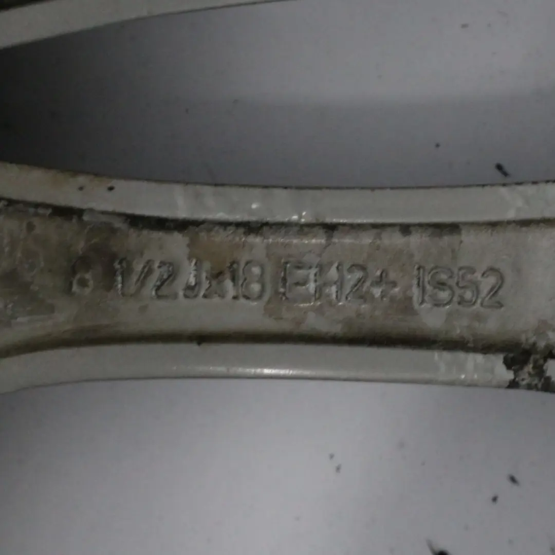 BMW E81 E87 Grau Alu Alufelge Hinten 18" ET:52 8,5J M Doppelspeiche 261 - SKU 7842608-2 - Teilenummer 7842608