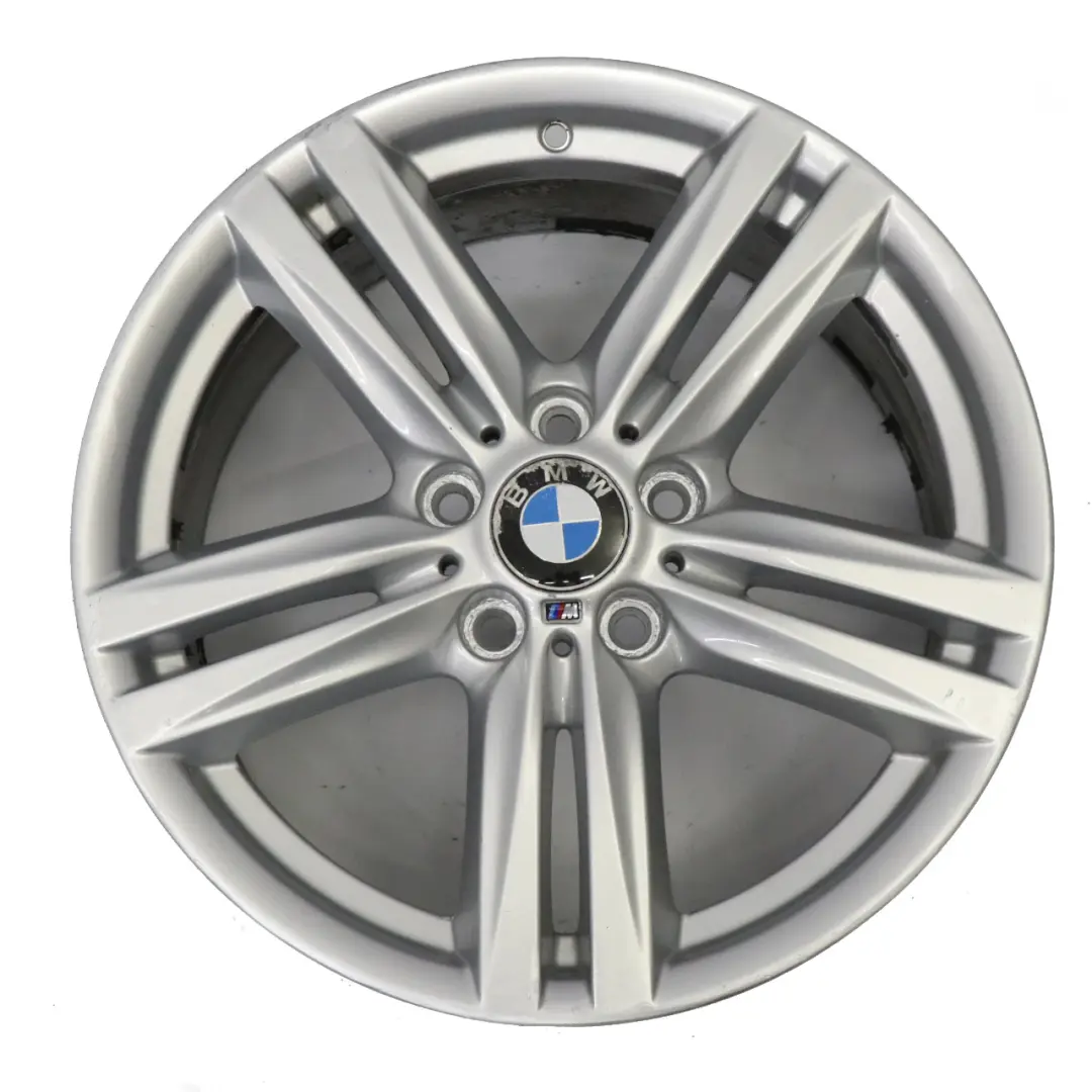 BMW F20 F21 Front Silver Alloy Wheel Rim 18" 7,5J ET:45 M Star Spoke 386 - SKU 7845852-4 - Part number 7845852