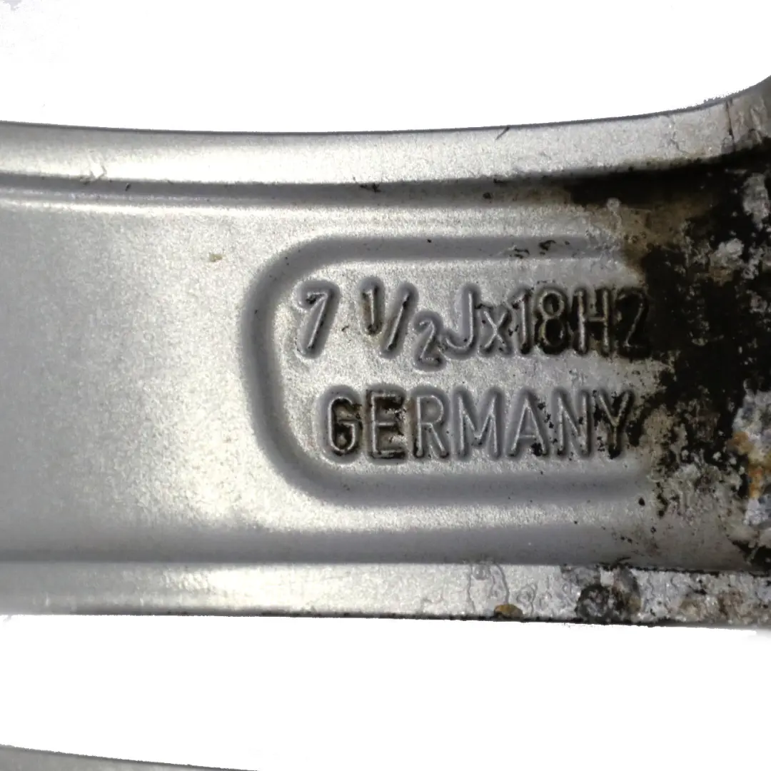 Front Silver Alloy Wheel Rim 18" 7,5J ET:45 M Star Spoke 386 to BMW F20 F21 with Part number 7845852 BMW F20 F21 Front Silver Alloy Wheel Rim 18" 7,5J ET:45 M Star Spoke 386 - SKU 7845852-4 - Part number 7845852