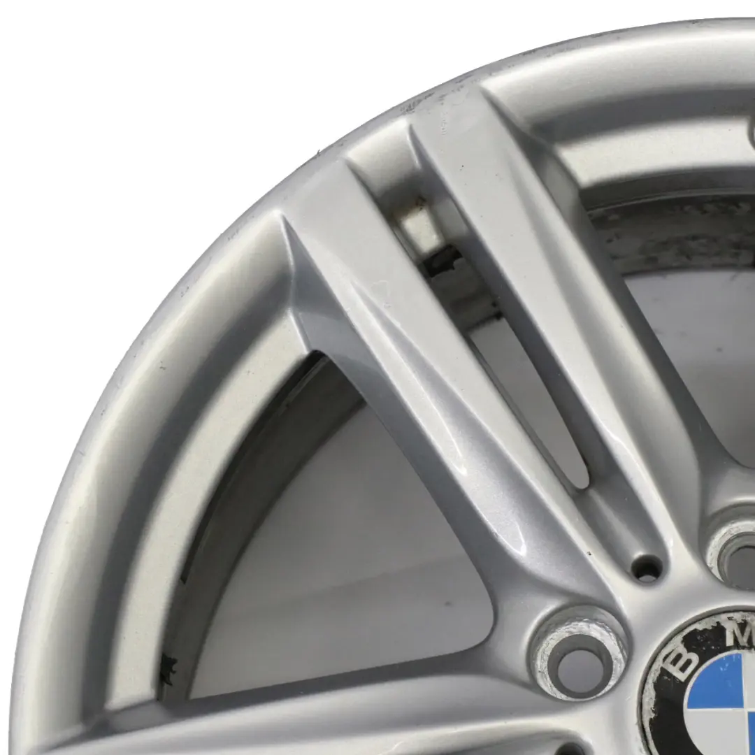 BMW F20 F21 Front Silver Alloy Wheel Rim 18" 7,5J ET:45 M Star Spoke 386 - SKU 7845852-4 - Part number 7845852
