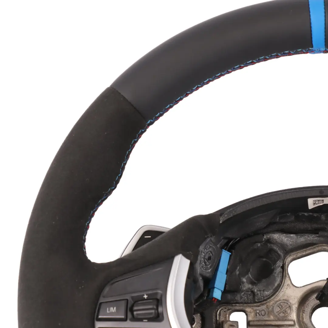 NUEVO Cuero Negro Alcantara Palanca de cambio para Volante BMW F20 F30 F32 M Sport con número de pieza 7845878 Volante BMW F20 F30 F32 M Sport NUEVO Cuero Negro Alcantara Palanca de cambio - SKU 7845878-1 - Número de pieza 7845878