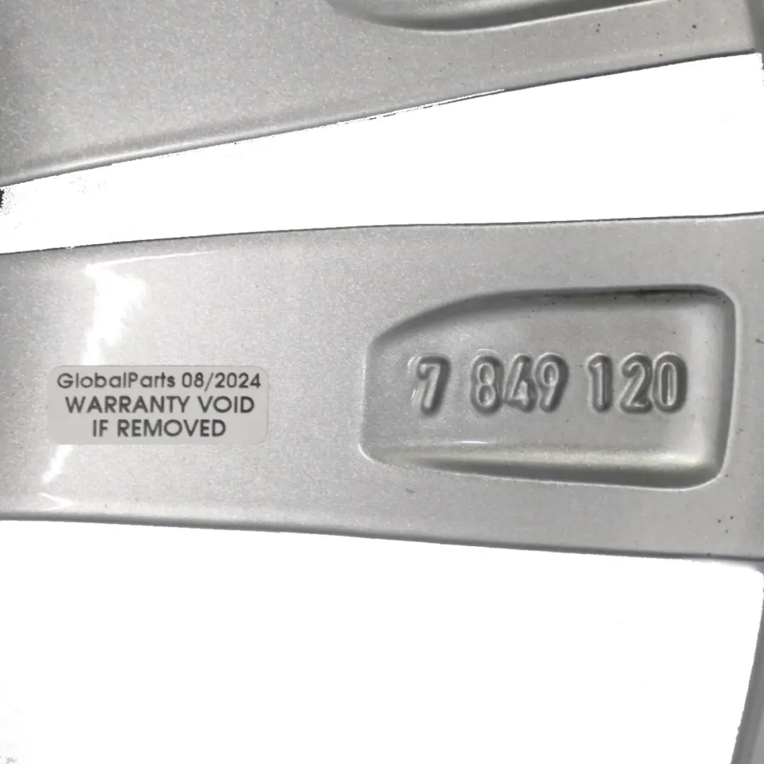 BMW F39 F48 Orbitgrau Leichtmetallfelge 19" 8J ET:47 M Doppelspeiche 572 - SKU 7849120-1 - Teilenummer 7849120