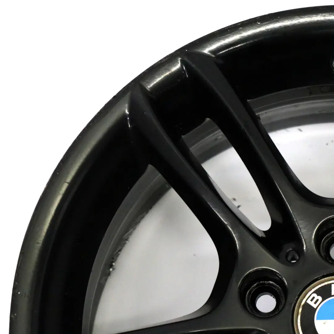 Rim BMW E81 E87 Black Front Alloy 18" M Double Spoke 261 7,5J to Wheel with Part number 7891050 Wheel Rim BMW E81 E87 Black Front Alloy 18" M Double Spoke 261 7,5J - SKU 7891050-6 - Part number 7891050