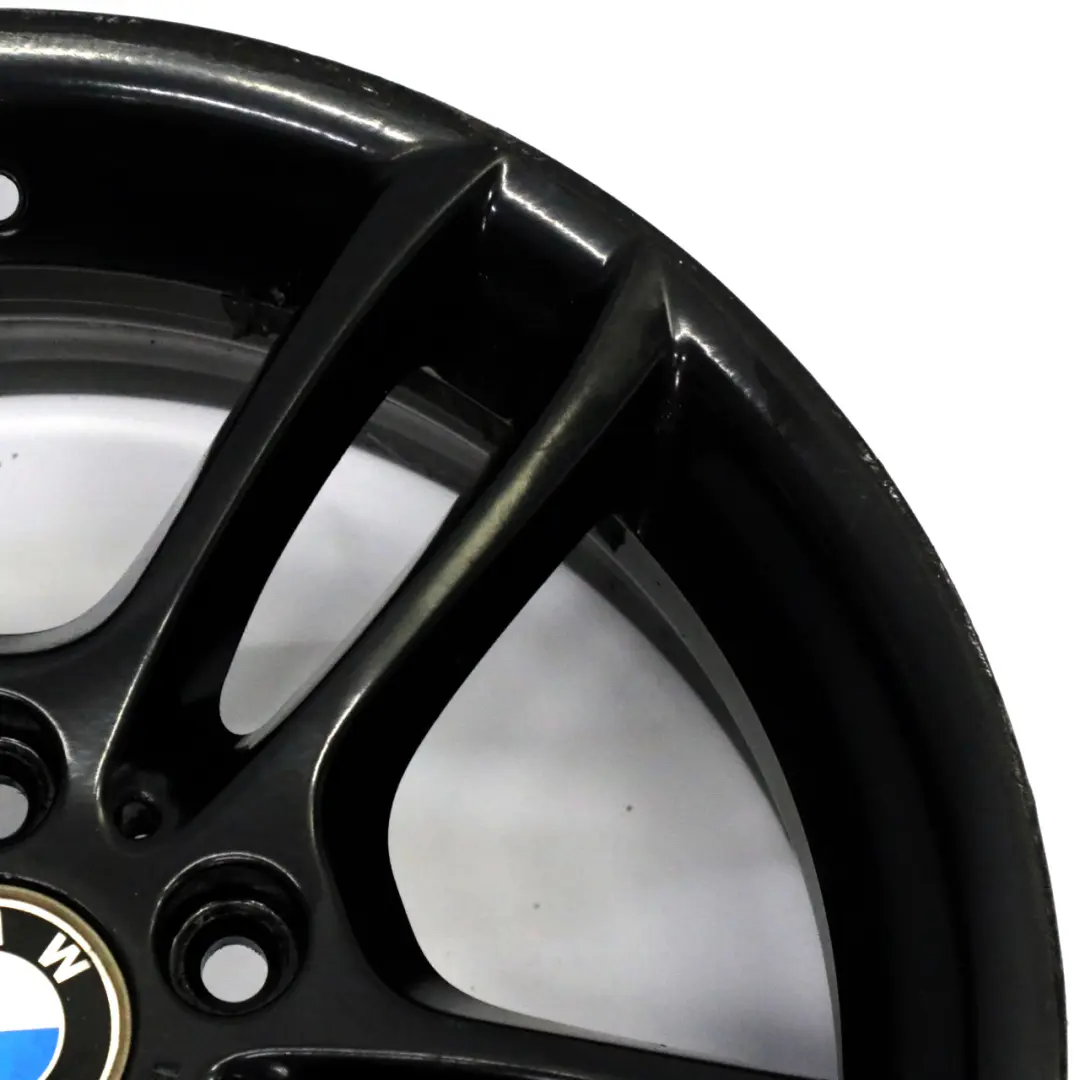 Rim BMW E81 E87 Black Front Alloy 18" M Double Spoke 261 7,5J to Wheel with Part number 7891050 Wheel Rim BMW E81 E87 Black Front Alloy 18" M Double Spoke 261 7,5J - SKU 7891050-6 - Part number 7891050