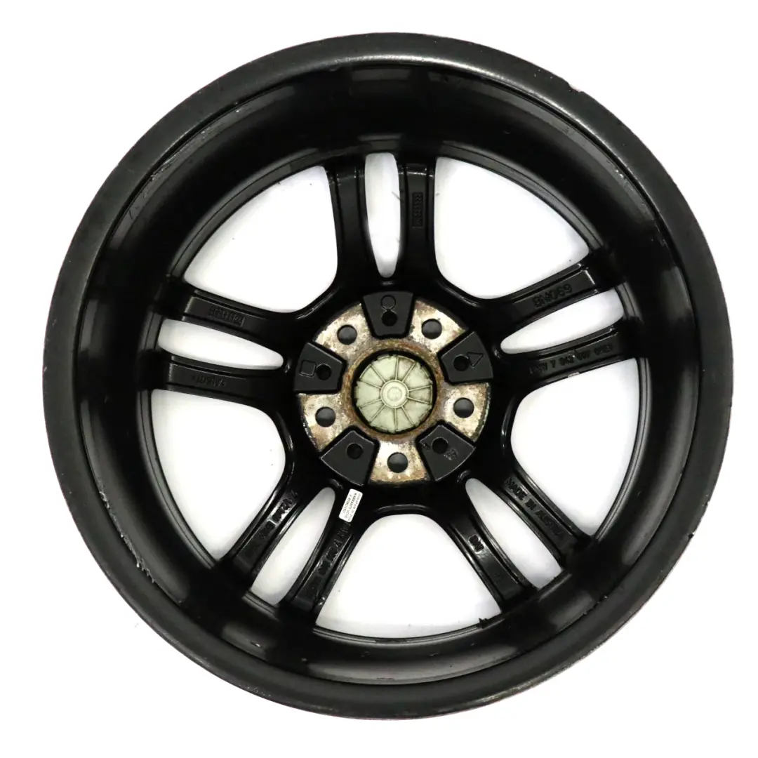 Rim BMW E81 E87 Black Front Alloy 18" M Double Spoke 261 7,5J to Wheel with Part number 7891050 Wheel Rim BMW E81 E87 Black Front Alloy 18" M Double Spoke 261 7,5J - SKU 7891050-6 - Part number 7891050