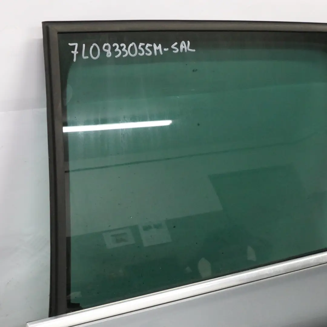 VW Volkswagen Touareg Rear Left Door N/S Salt Lake Grey - D7Z - SKU 7L0833055M-SAL - Part number 7L0833055M-SAL