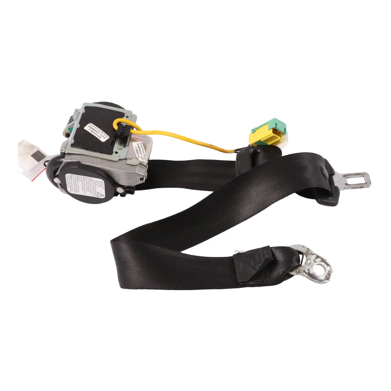 Volkswagen Touareg Seat Safety Belt Rear Left N/S Seatbelt Black 7L0857805