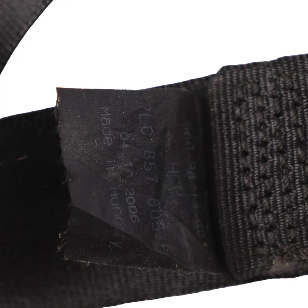 Volkswagen Touareg Seat Safety Belt Rear Left N/S Seatbelt Black - SKU 7L0857805 - Part number 7L0857805