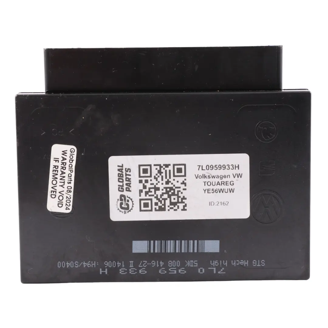 VW Touareg 7L Module de l'unité de confort STG ECU - SKU 7L0959933H - Numéro de pièce 7L0959933H