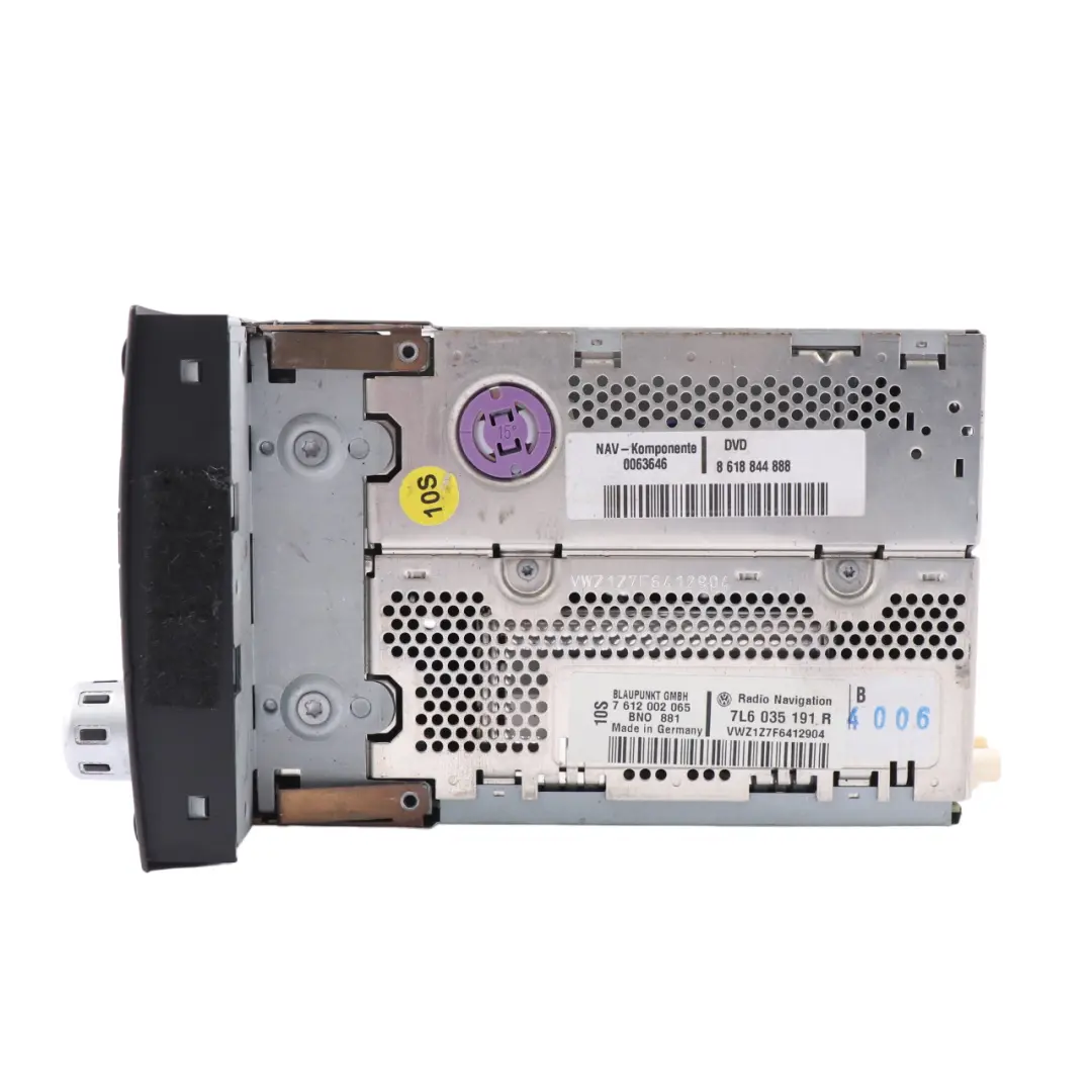 VW Volkswagen Touareg 7L Radio Lettore Navigazione satellitare Testa - SKU 7L6035191R - Numero di parte 7L6035191R