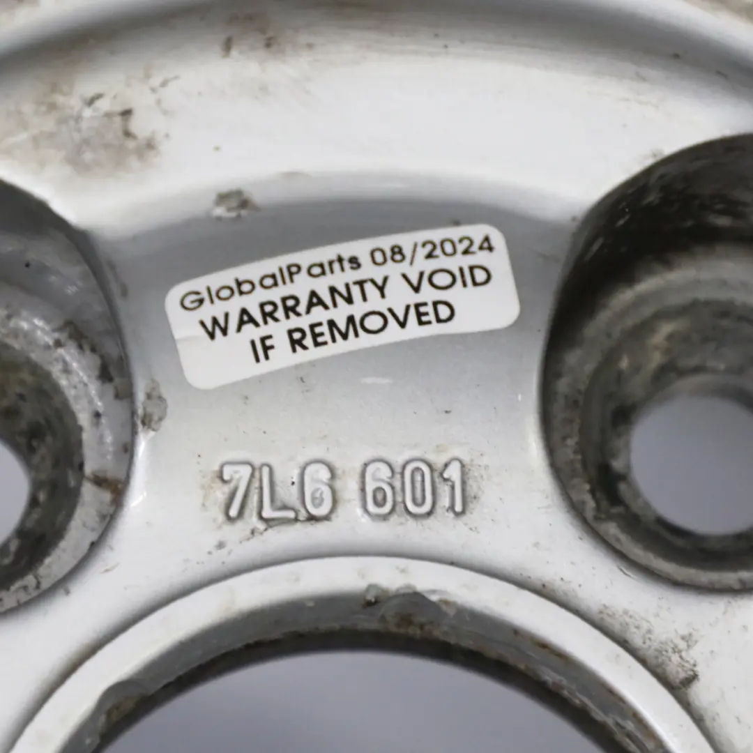 VW Volkswagen Touareg 7L Silver Alloy Wheel Rim 18" ET:57 8J - SKU 7L6601025L-3 - Part number 7L6601025L