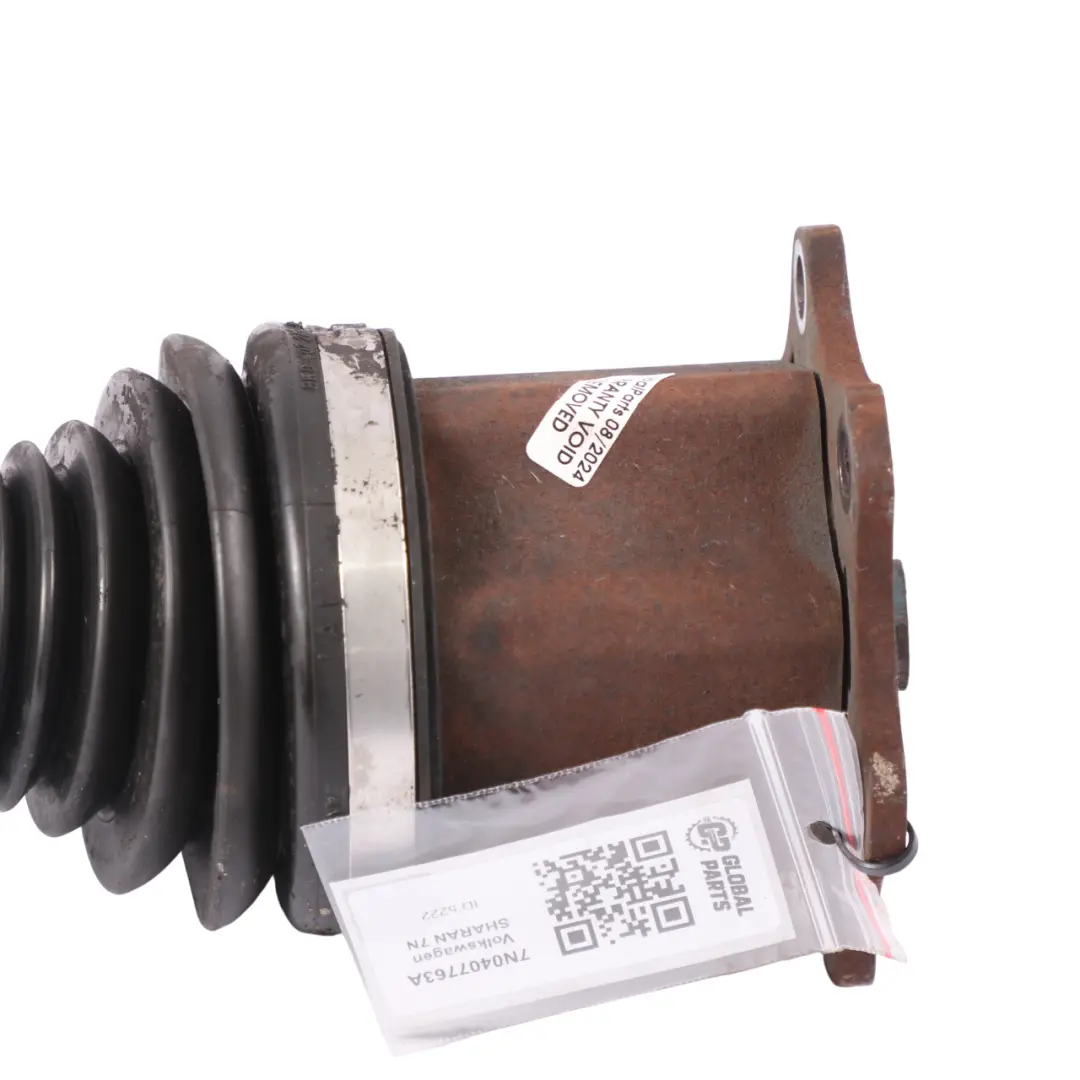 VW Volkswagen Sharan 7N Wał Przegubowy Półoś Przód Lewo - SKU 7N0407763A - Numer Części 7N0407763A