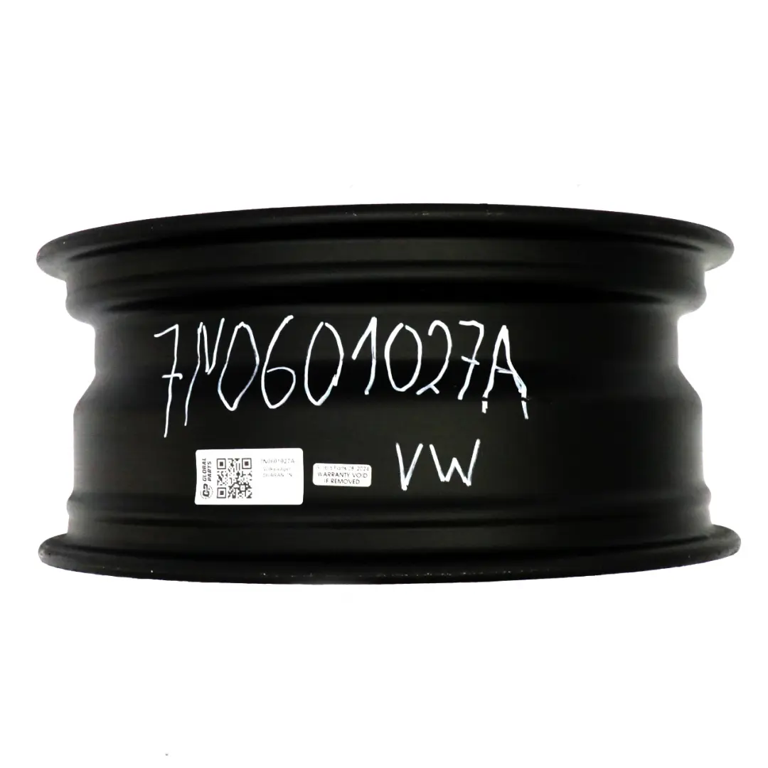 VW Tiguan 5N Sharan 7N Seat Alhambra Wheel Steel Rim Spare 16" 6,5J - SKU 7N0601027A - Numéro de pièce 7N0601027A