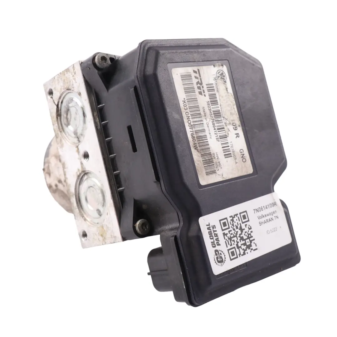 Volkswagen Sharan 7N ABS Pump Braking Control Unit Module - SKU 7N0614109R - Part number 7N0614109R