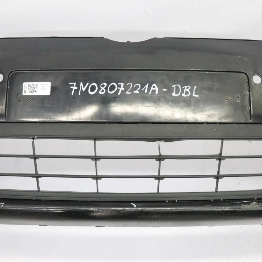Front Bumper Volkswagen VW Sharan 7N Front Trim Panel Cover Deep Black - C9X to with Part number 7N0807221A Front Bumper Volkswagen VW Sharan 7N Front Trim Panel Cover Deep Black - C9X - SKU 7N0807221A-DBL - Part number 7N0807221A