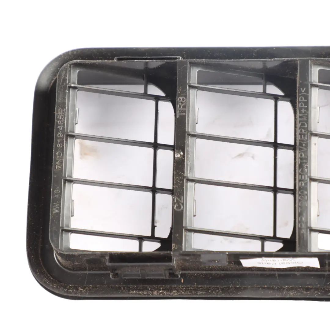 VW Golf CD1Conduit flux air arrière Évent custode Garniture grille Panneau - SKU 7N0819465F - Numéro de pièce 7N0819465F
