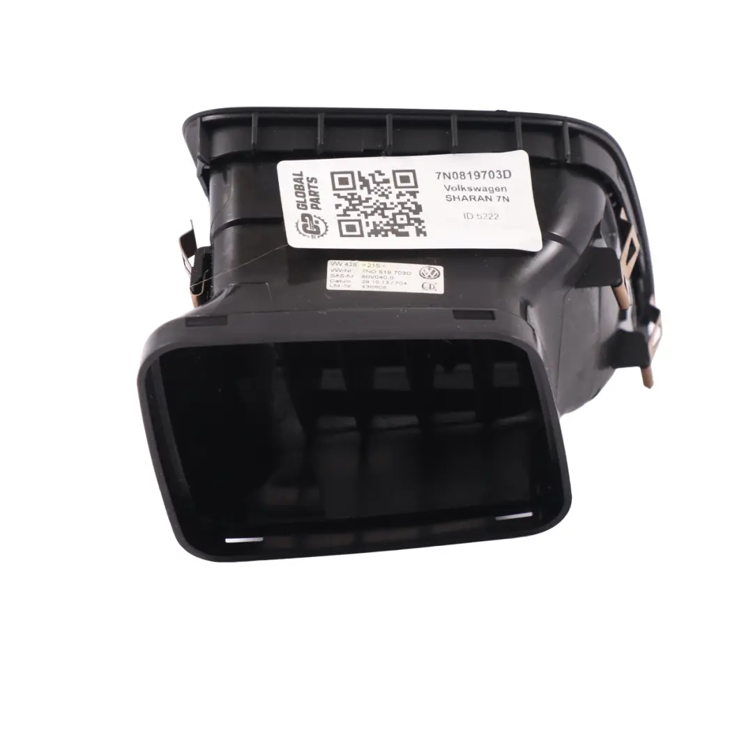 Volkswagen Sharan 7N Vorne Links Lüft Ungsgitter - SKU 7N0819703D - Teilenummer 7N0819703D