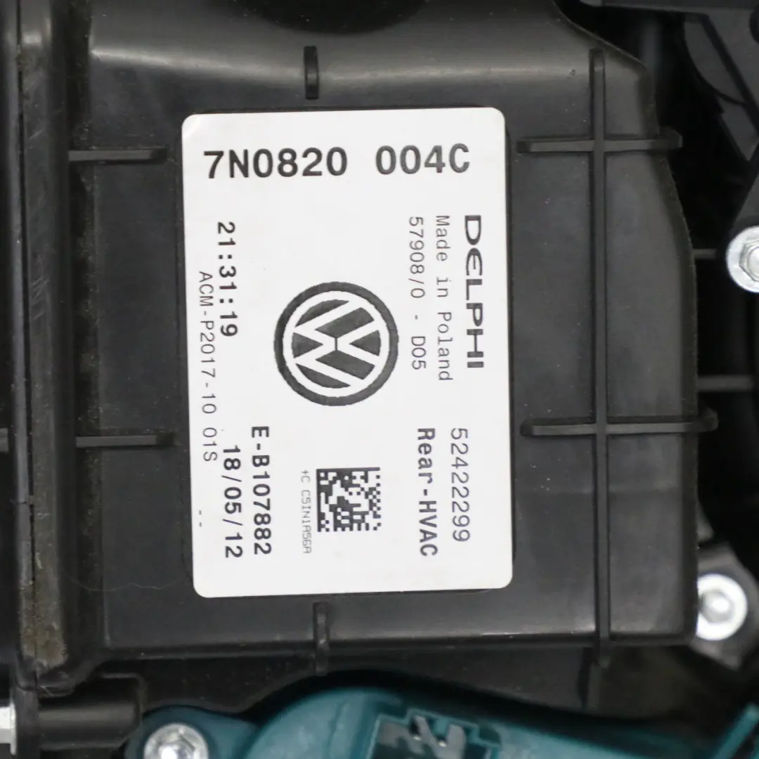 VW Sharan 7N Heater Matrix Core Blower Motor Fan Coolant Unit - SKU 7N0820049 - Part number 7N0820049