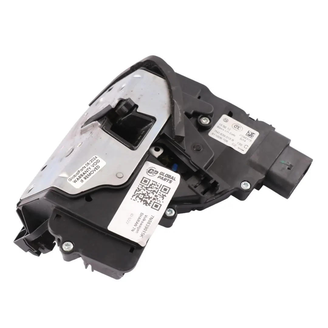 VW Volkswagen Sharan 7N Zamek Drzwi Lewy Tył 7N0839015B - SKU 7N0839015K - Numer Części 7N0839015K