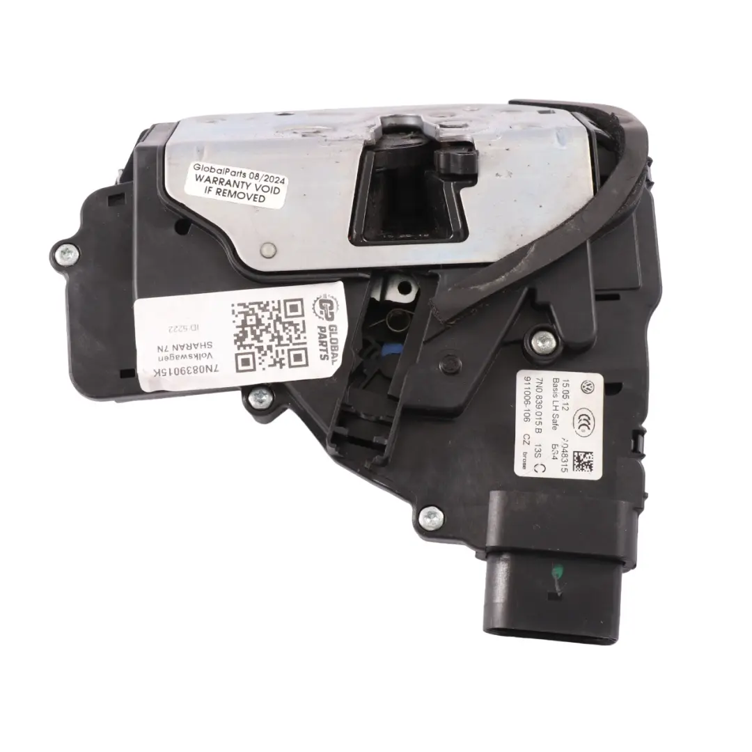 VW Volkswagen Sharan 7N Serratura della porta posteriore sinistra chiusura - SKU 7N0839015K - Numero di parte 7N0839015K