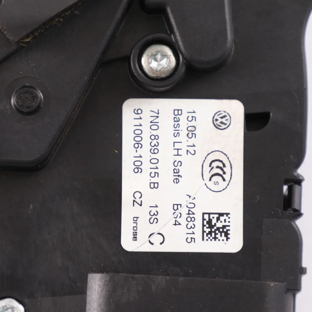 VW Volkswagen Sharan 7N Zamek Drzwi Lewy Tył 7N0839015B - SKU 7N0839015K - Numer Części 7N0839015K