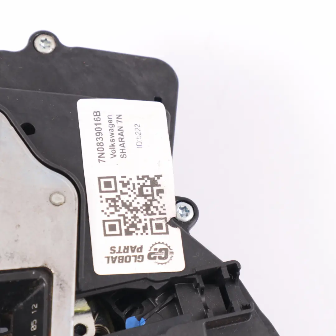 VW Volkswagen Sharan 7N Zamek Drzwi Prawy Tył - SKU 7N0839016B - Numer Części 7N0839016B