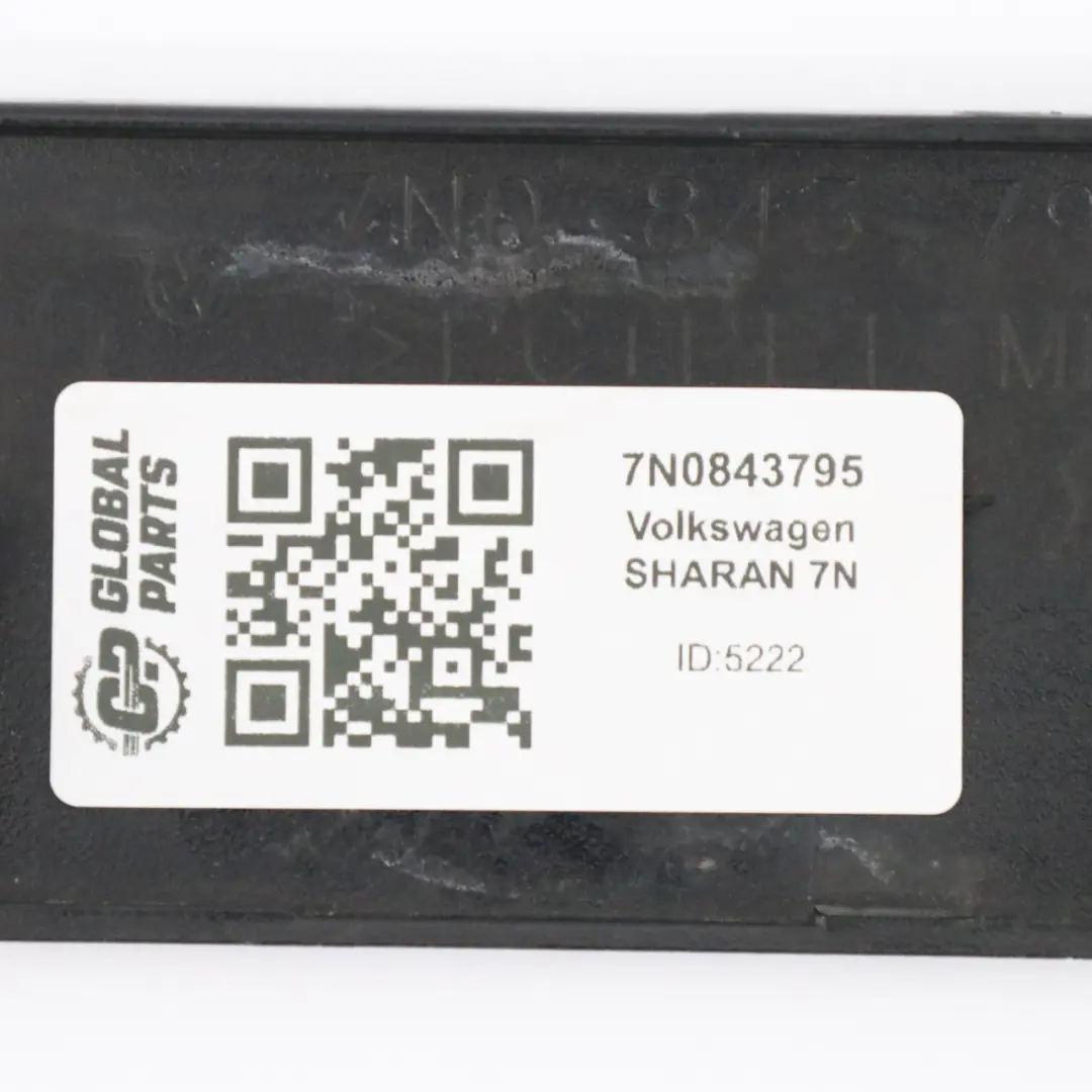 Volkswagen Sharan 7N Door Rail Rear Left N/S Sill Trim Cover - SKU 7N0843795 - Part number 7N0843795