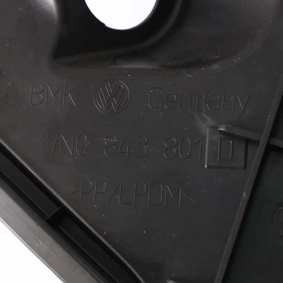 VW Volkswagen Sharan 7N Osłona Panelu Drzwi Lewy Tył - SKU 7N0843801D - Numer Części 7N0843801D